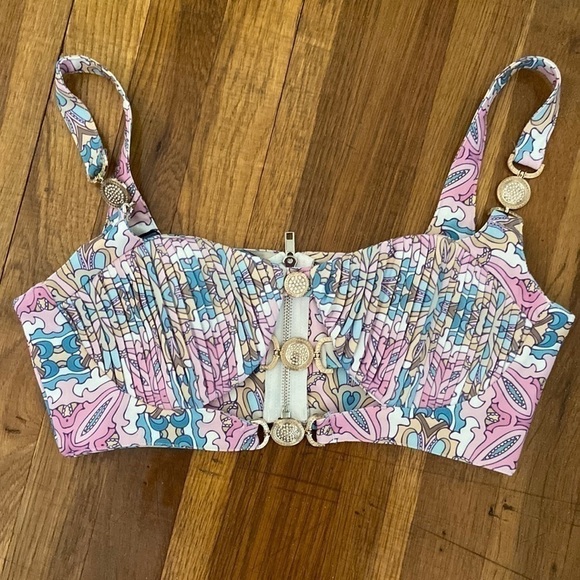 Missguided Tops - 𝅺MISGUIDED Embellished Paisley Bralette